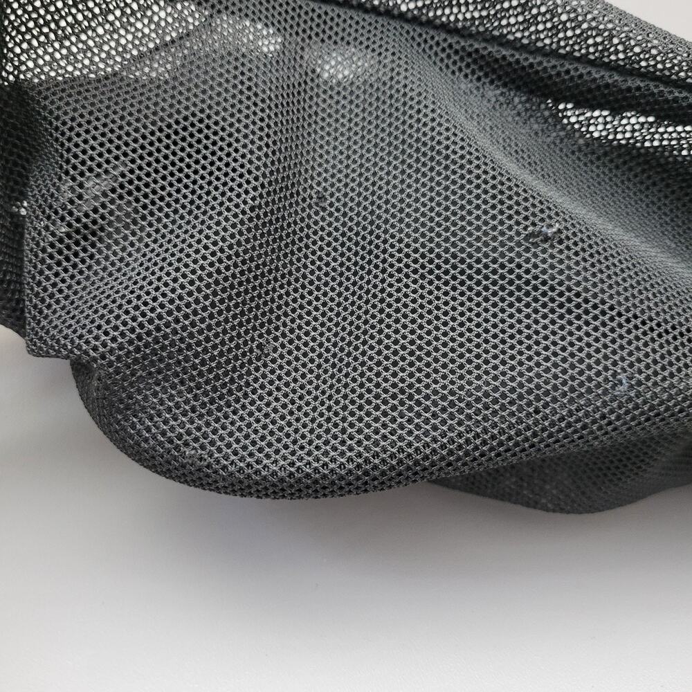 Vtg Y2k Nike Mesh See Through Backpack Black 4 Po… - image 7